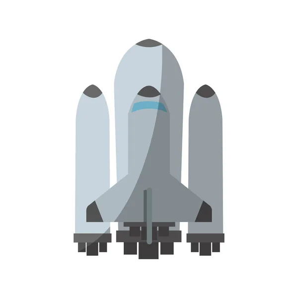 Icono de vehículo de nave espacial — Vector de stock