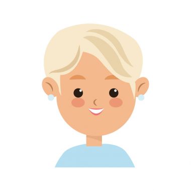 kadın karikatür simgesi