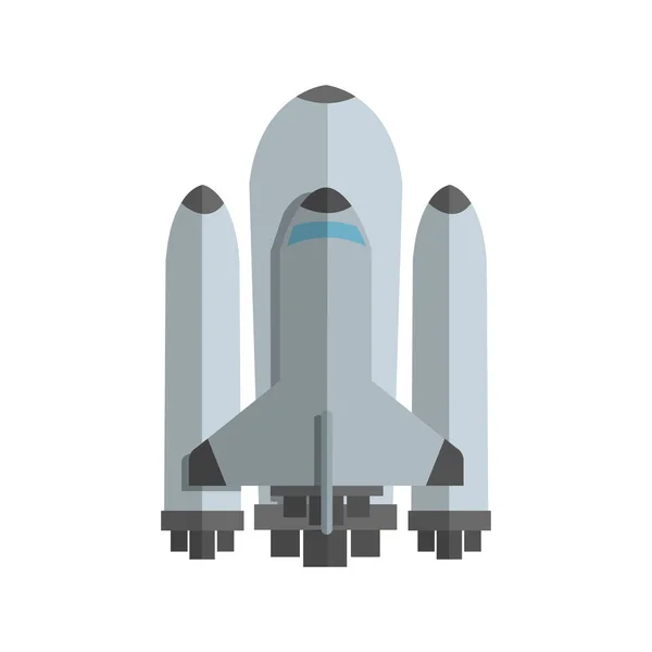 Spacecraft vehicle icon — Stock Vector