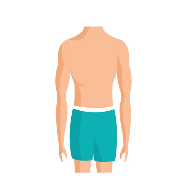 Man lichaam pictogram — Stockvector