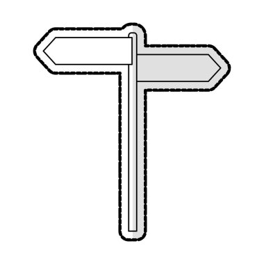 Boş yol işareti simgesi görüntü