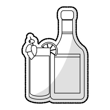 kokteyl süslenmiş cam simgesi görüntü