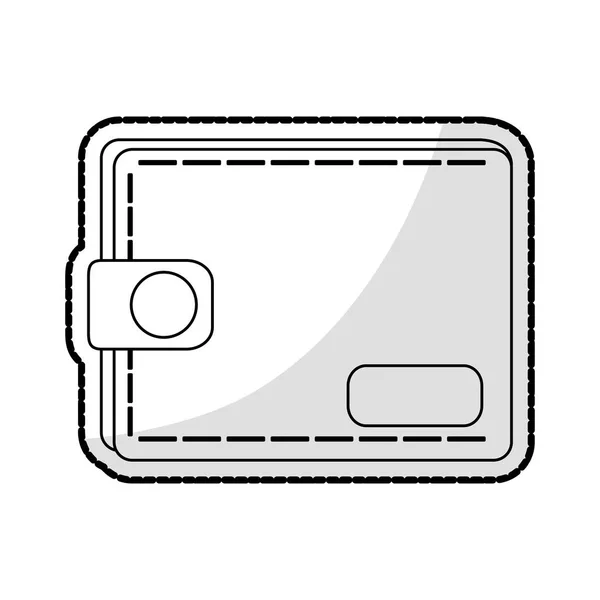 Zárt pénztárca ikon kép — Stock Vector