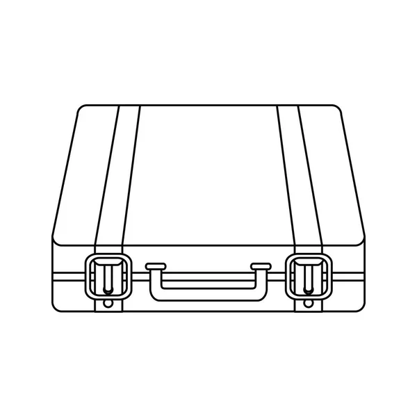 Business briefcase pictogramafbeelding — Stockvector