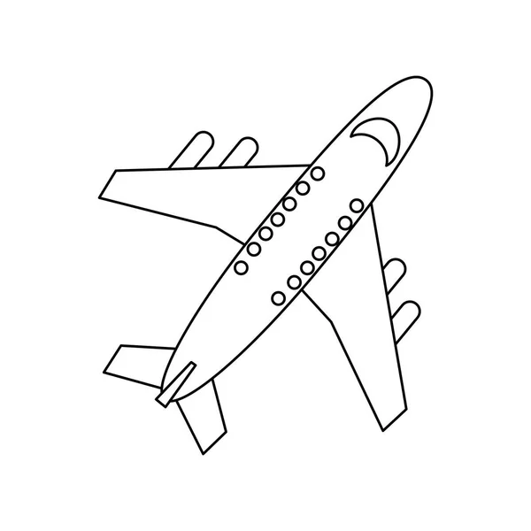Symbolbild Verkehrsflugzeug — Stockvektor