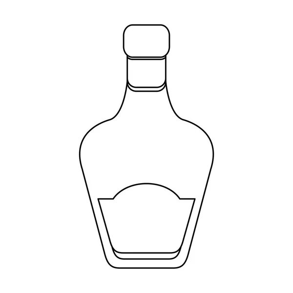 Bouteille de liqueur icône image — Image vectorielle