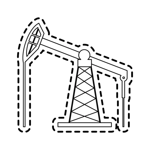 Obrázek ikony průmyslu ropy — Stockový vektor
