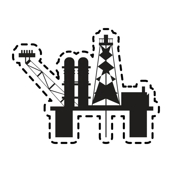 Oil industry related icons image — Stock Vector