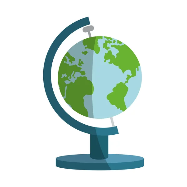 Earth planet icon — Stock Vector