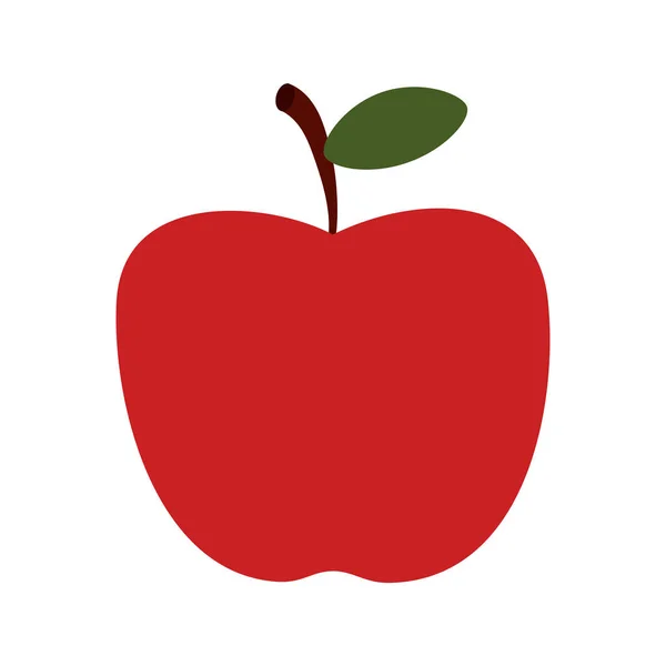 Icono de manzana roja — Vector de stock