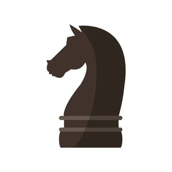 Cavaliere pezzo di scacchi — Vettoriale Stock
