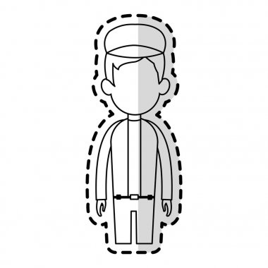 yüzü olmayan adam karikatür simge görüntüsü