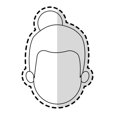 kadın karikatür simge görüntüsü