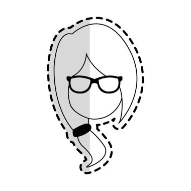 kadın karikatür simge görüntüsü