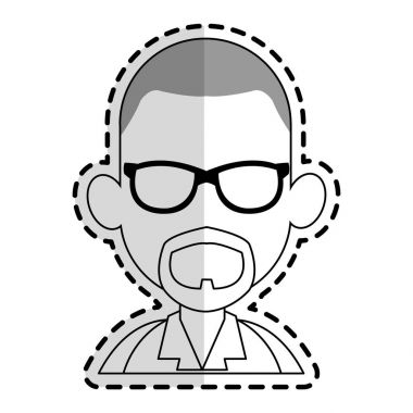 yüzü olmayan adam karikatür simge görüntüsü