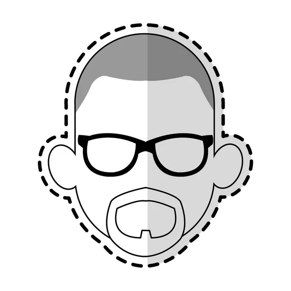 Imagem de ícone de desenho animado homem sem rosto —  Vetores de Stock
