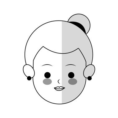 kadın karikatür simgesi