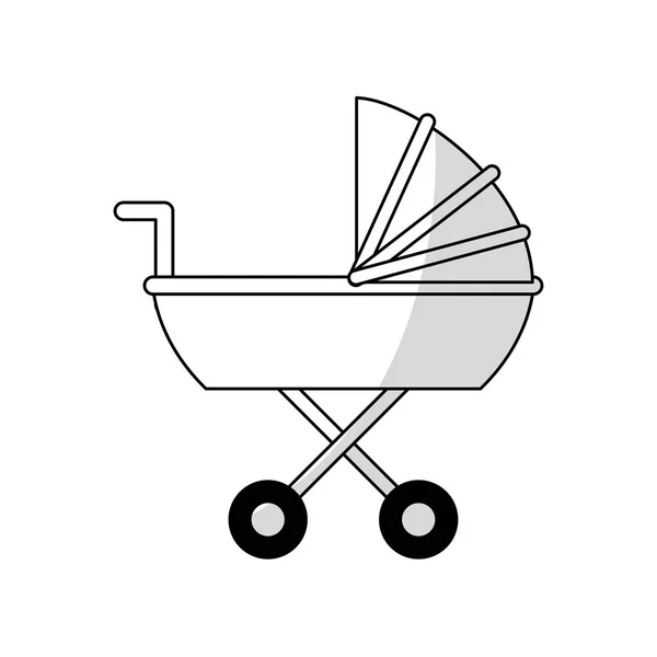 Icône de chariot bébé — Image vectorielle