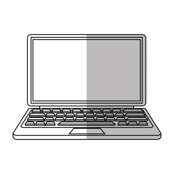 Laptop-Computersymbol schwarz-weiß Stock-Vektorgrafik von ©jemastock  241702550