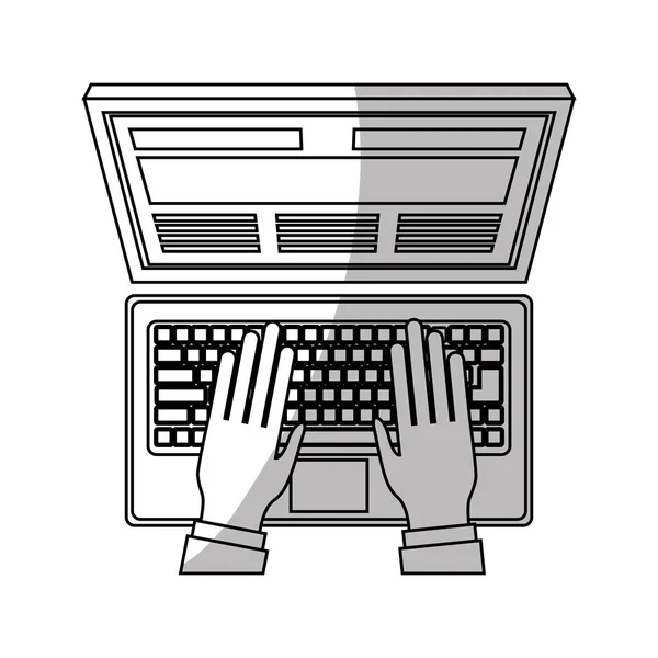 stock vector laptop computer icon