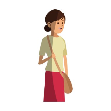 kadın karikatür simgesi