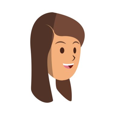 kadın karikatür simgesi