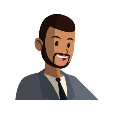 İşadamı çizgi film simgesi