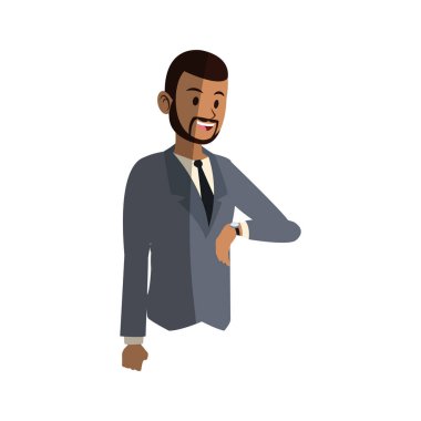 İşadamı çizgi film simgesi