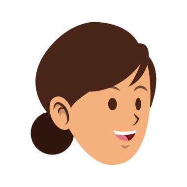 kadın karikatür simgesi