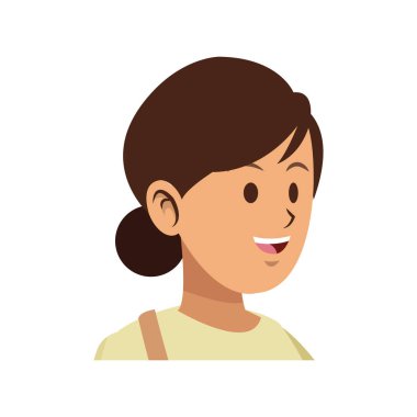 kadın karikatür simgesi