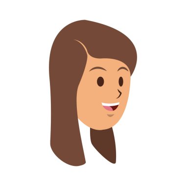 kadın karikatür simgesi