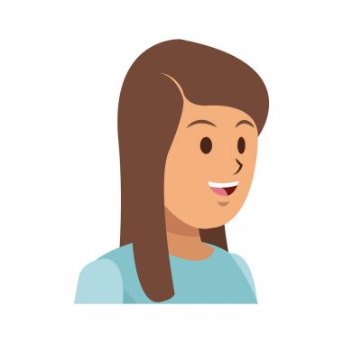 kadın karikatür simgesi