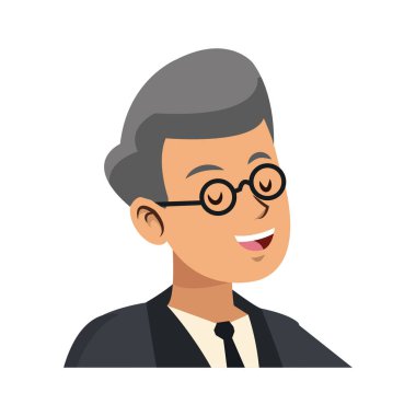 İşadamı çizgi film simgesi