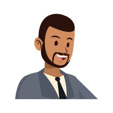 İşadamı çizgi film simgesi