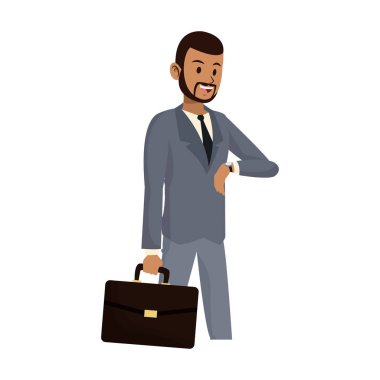 İşadamı çizgi film simgesi