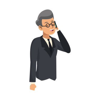 İşadamı çizgi film simgesi