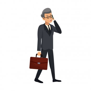 İşadamı çizgi film simgesi