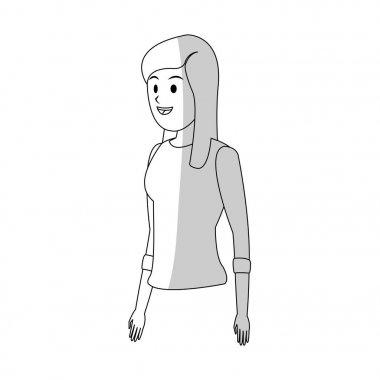 kadın karikatür simgesi