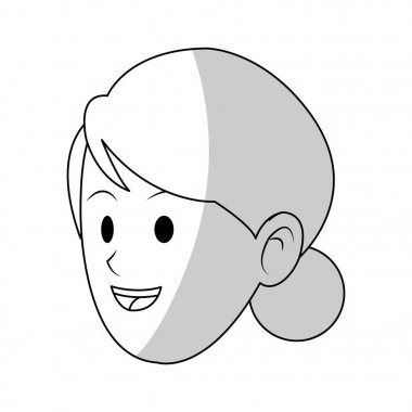 kadın karikatür simgesi