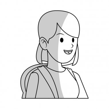 kadın karikatür simgesi