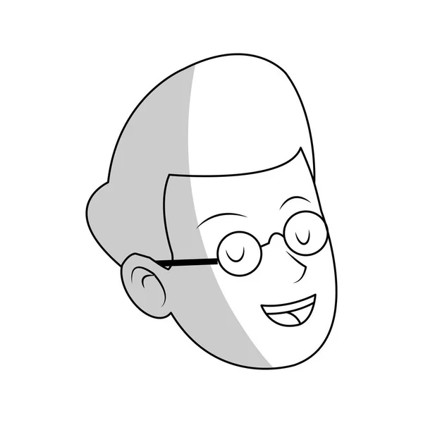 Hombre icono de dibujos animados — Vector de stock