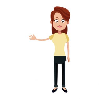 kadın karikatür simgesi