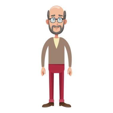 yaşlı adam çizgi film simgesi