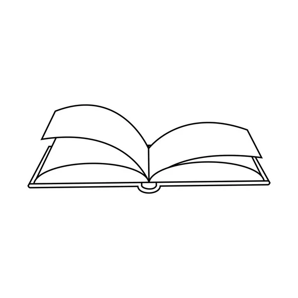 Libro icono imagen — Vector de stock