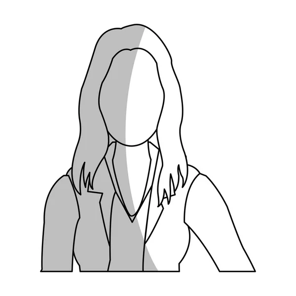 Icono de dibujos animados mujer de negocios — Vector de stock