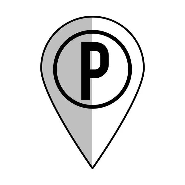 Diseño de zona de aparcamiento — Archivo Imágenes Vectoriales