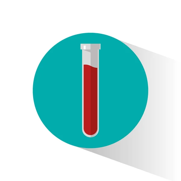 Gambar penelitian darah tabung - Stok Vektor
