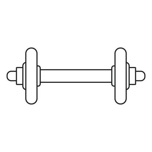 Dummbell peso forma fisica schema — Vettoriale Stock