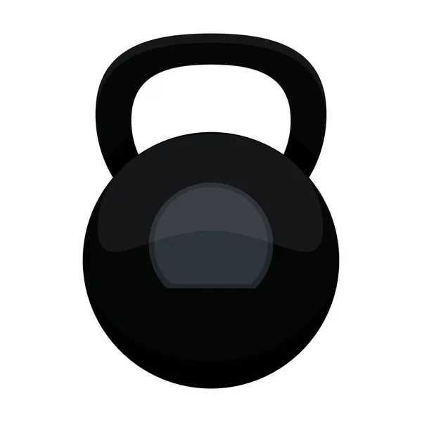 Kettlebell gimnasio de peso fitness — Archivo Imágenes Vectoriales