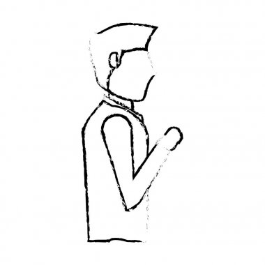 portre Damat Düğün kroki